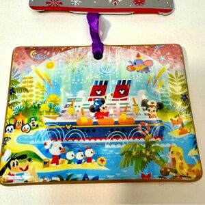 NWT. Disney Cruise Line ornament featuring artwork by Joey Chou.